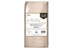 Σετ Μαξιλαροθήκη Ionion Infinity 52x72cm Beige 2τμχ
