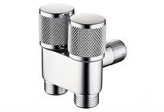 Διακόπτης Tema Γωνιακός 1/2" Χρωμέ