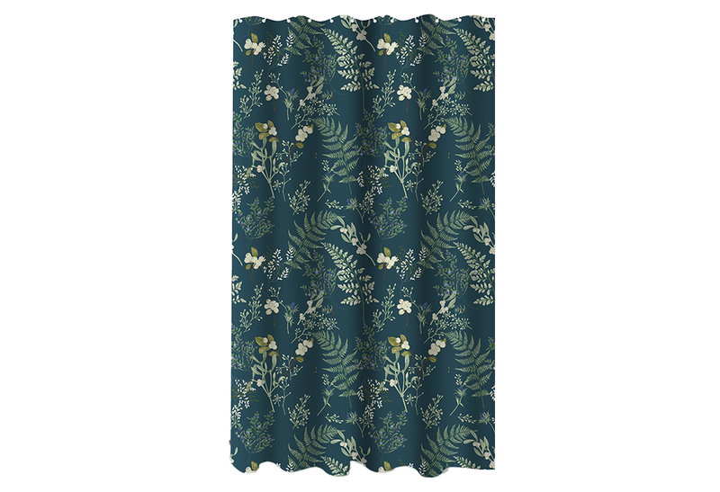 Κουρτίνα Μπάνιου Ionion  Dark Fern Υφασμάτινη 180x180cm