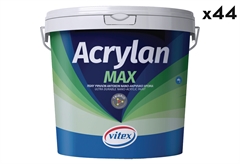 Χρώμα Ακρυλικό Vitex Acrylan Max Λευκό 10lt 44 Τεμάχια