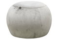 Σκαμπό Homefit Sfera Φ50x35cm Γκρι με Αποθηκευτικό Χώρο