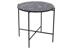 Τραπεζάκι Homefit Mosa Μαύρο Φ42x40cm