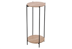 Βοηθητικό Τραπέζι Homefit Eden Μαύρο Φ32x70cm