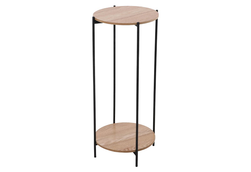 Βοηθητικό Τραπέζι Homefit Eden Μαύρο Φ32x70cm