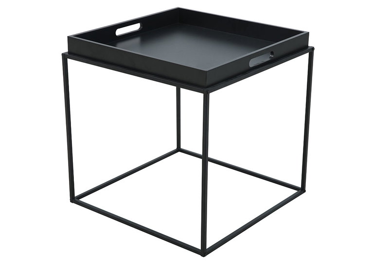 Βοηθητικό Τραπέζι Homefit Butler Μαύρο Μ45xΠ45xΥ45cm