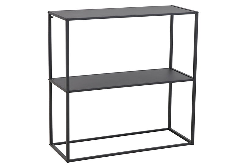 Βοηθητική Κονσόλα Homefit Angus Μ80xΠ30xΥ80cm Μαύρη
