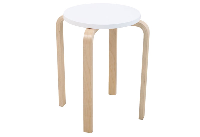 Σκαμπό Homefit Pop Φ32x45cm Λευκό