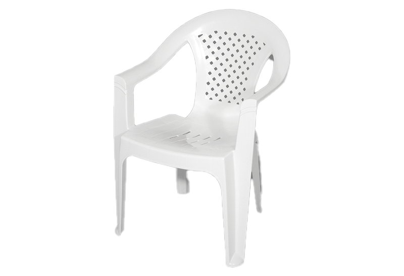 Πολυθρόνα Miltoplast Andria Μ60xΠ60xΥ80cm Λευκή