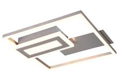 Πλαφονιέρα LED RL Now Spiro Νίκελ Ματ