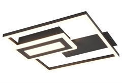 Πλαφονιέρα LED RL Now Spiro Μαύρο Ματ
