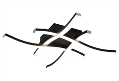 Πλαφονιέρα 4xLED RL Route Μαύρο