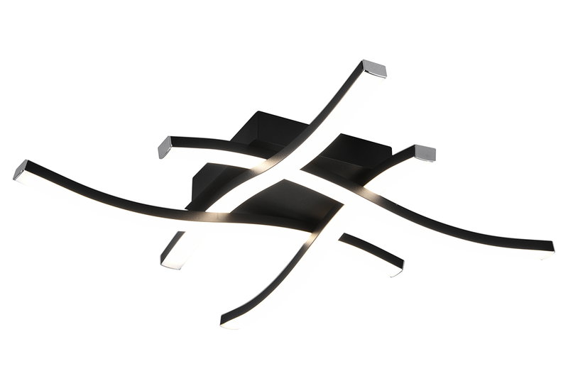 Πλαφονιέρα 4xLED RL Route Μαύρο