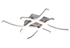 Πλαφονιέρα 4xLED RL Route Νίκελ Ματ