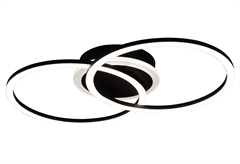 Πλαφονιέρα LED RL Venida Round Μαύρο