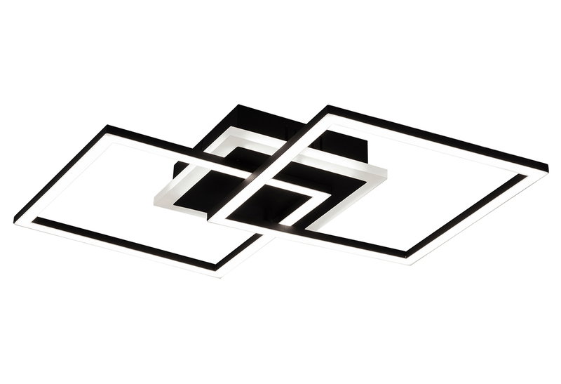 Πλαφονιέρα LED RL Venida Square Μαύρο
