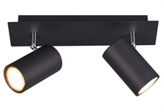 Σποτ Διπλό Trio Marley GU10 Μαύρο
