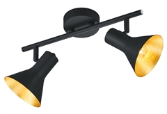 Σποτ Διπλό RL Nina E14 Μαύρο