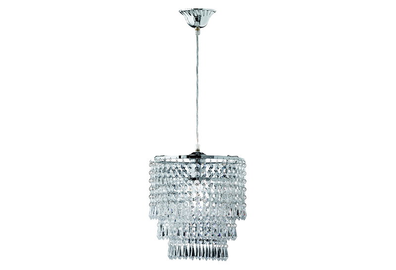 Κρεμαστό Φωτιστικό RL Orient Φ25cm E27 Χρώμιο