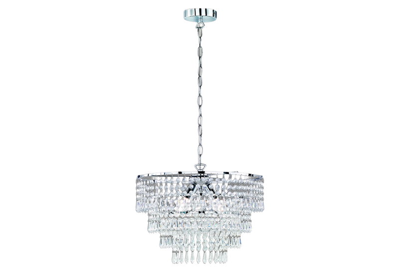 Κρεμαστό Φωτιστικό RL Orient Φ42cm E27 Χρώμιο