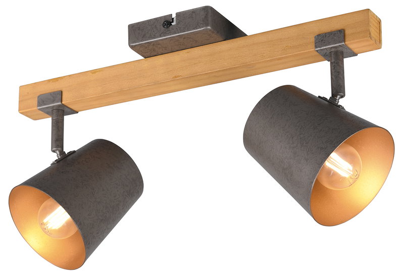 Σποτ Διπλό Trio Bell E14 Νίκελ Αντικε