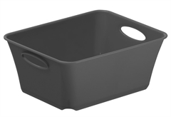 Καλάθι Αποθήκευσης Πλαστικό Rotho Living Μ14.6xΠ11.4xΥ6cm 500ml Ανθρακί