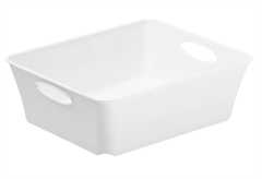 Καλάθι Αποθήκευσης  Πλαστικό Rotho Living Μ18.6xΠ15.1xΥ6cm 1lt Λευκό