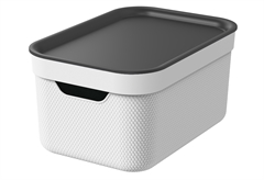 Κουτί Αποθήκευσης Πλαστικό Jive Deco Μ26.5xΠ18.5xΥ13.3cm 5lt Λευκό