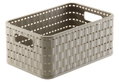 Καλάθι Αποθήκευσης Πλαστικό Rotho Country Μ23.7xΠ15.8xΥ10.8cm 4lt Cappuccino