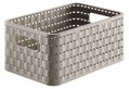Καλάθι Αποθήκευσης Πλαστικό Rotho Country Μ28xΠ18.5xΥ12.6cm 6lt Cappuccino