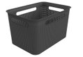 Καλάθι Αποθήκευσης Πλαστικό Rotho Brisen Μ36xΠ26.2xΥ21.1cm 16lt Μαύρο