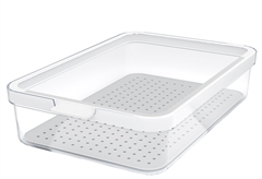 Κουτί Οργάνωσης Ψυγείου Rotho Cauma 2.6lt Διάφανο/Λευκό