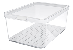 Κουτί Οργάνωσης Ψυγείου Rotho Cauma 4.65lt Διάφανο/Λευκό