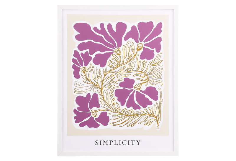 Κάδρο Ostaria Abstract Flowers 40x50cm σε 2 Σχέδια