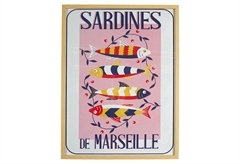Κάδρο Ostaria Sardines 45x60cm σε 4 Σχέδια