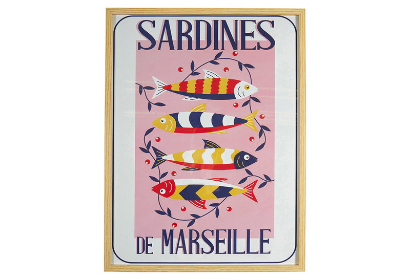 Κάδρο Ostaria Sardines 45x60cm σε 4 Σχέδια