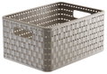 Καλάθι Αποθήκευσης Πλαστικό Rotho Country Μ32.8xΠ23.8xΥ16cm 11lt Cappuccino