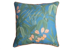 Διακοσμητικό Μαξιλάρι JBY Creation Blue Leaves 40x40cm