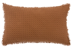Διακοσμητικό Μαξιλάρι Atmosphera Honeycomb 30x50cm Terracotta