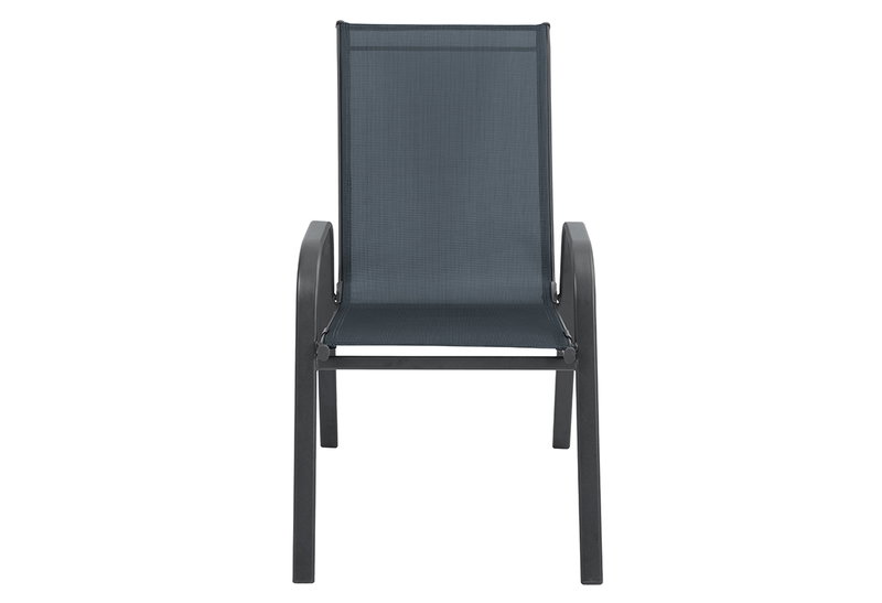 Πολυθρόνα Κήπου Nattera Sling Σκούρο Γκρι Μ73xΠ53xΥ93cm
