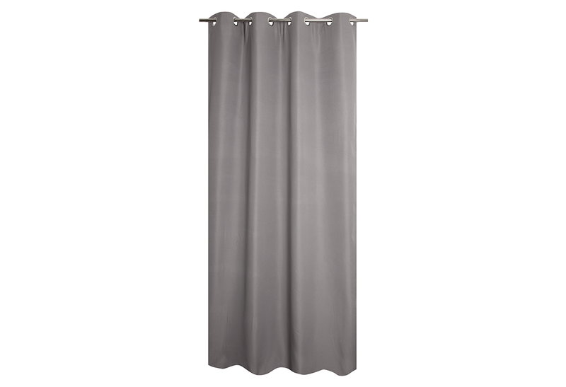 Κουρτίνα Θερμομονωτική JBY Creation Oeil Blackout 250x138cm Γκρι με Τρουκς