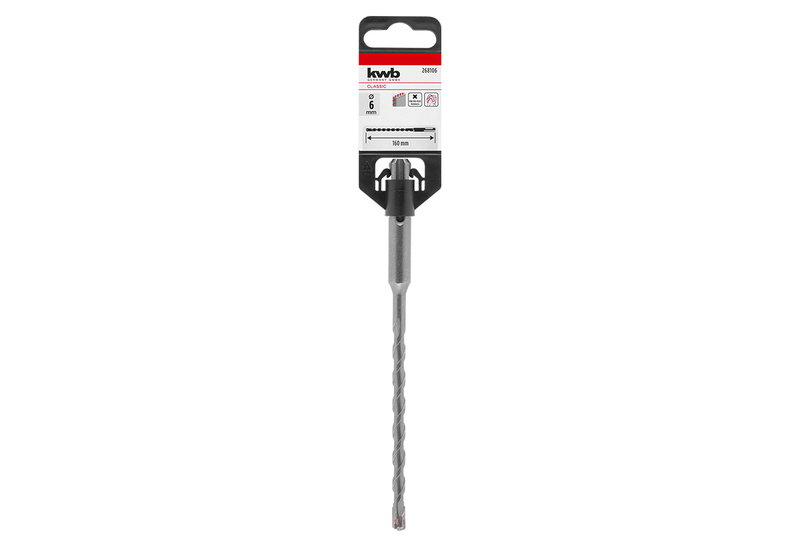 Τρυπάνι SDS Plus KWB Dual Helix 6x160mm Τετράκοπο