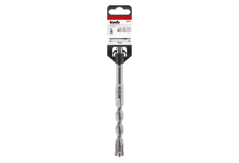 Τρυπάνι SDS Plus KWB Dual Helix 14x160mm Τετράκοπο