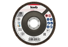 Δίσκος με Φυλλαράκια KWB Corund Κ80 115mm