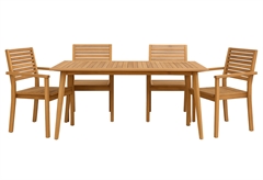 Σετ Κήπου Nattera Rimini με 4 Πολυθρόνες