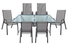 Σετ Κήπου Nattera Veranda Ανοιχτό Γκρι με 6 Πολυθρόνες