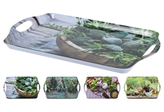 Δίσκος Σερβιρίσματος Μελαμίνης Βότανα σε 4 Σχέδια