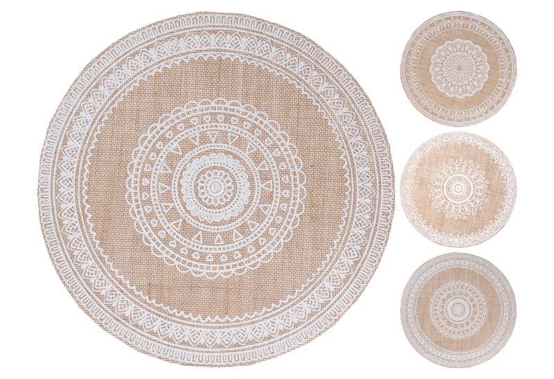 Σουπλά Γιούτα Φ38cm σε 4 Σχέδια