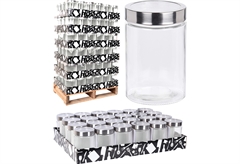 Βάζο Αποθήκευσης Γυάλινο 1200ml Διάφανο