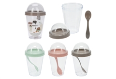 Σετ Φαγητοδοχείο Take Away 350ml με Κουτάλι σε 3 Χρώματα