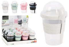 Σετ Φαγητοδοχείο Take Away 600ml με Κουτάλι σε 4 Χρώματα